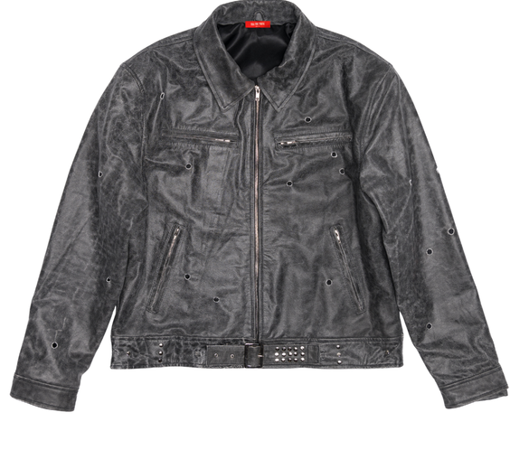 Bullet Hole Leather Jacket