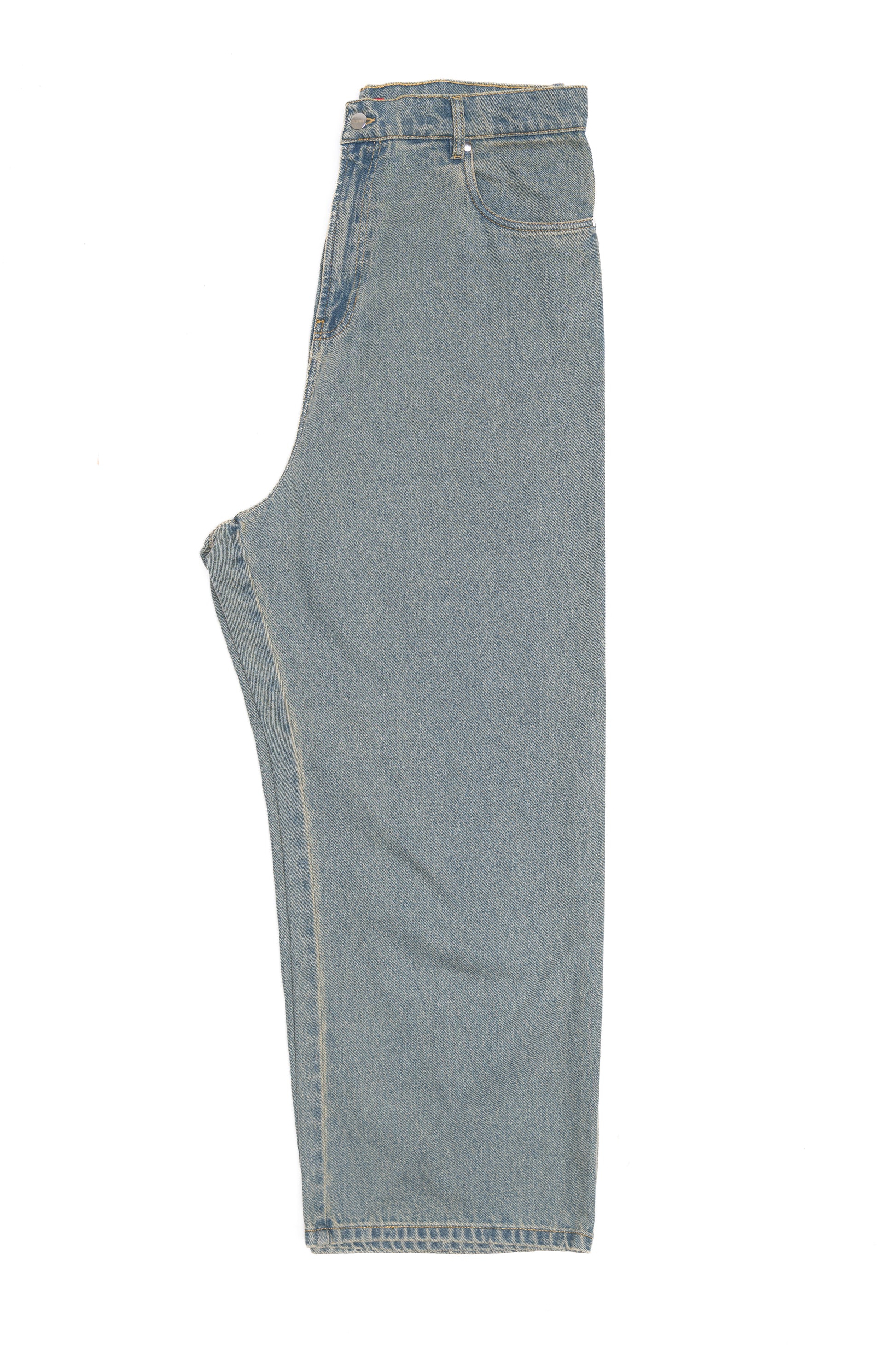 Honey Blue Vintage Wash Denim Baggy Pants